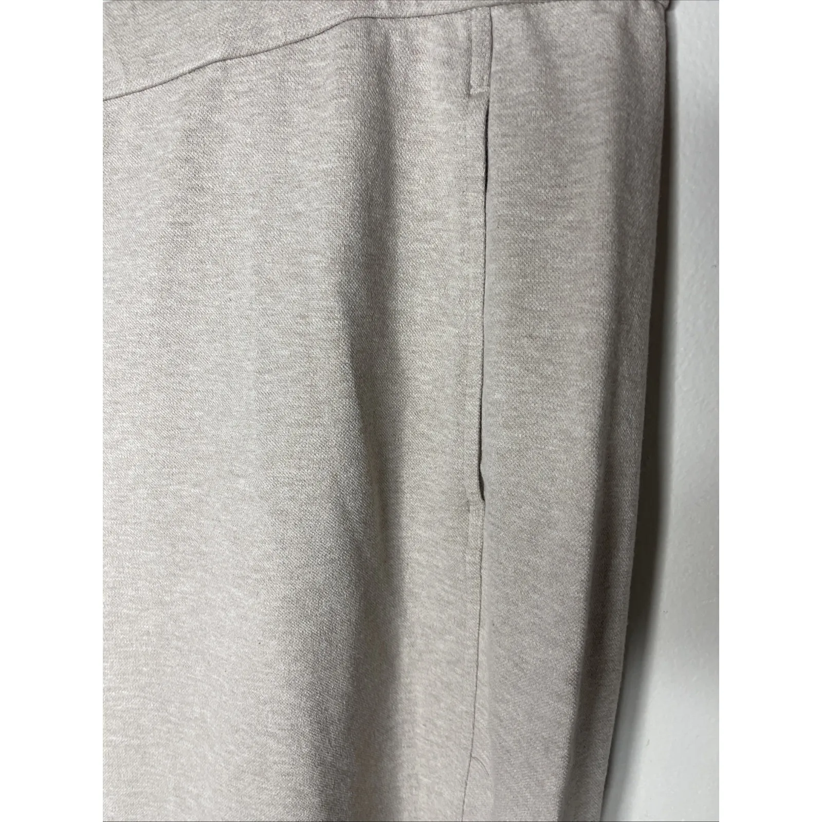 New Plus Eileen Fisher Organic Cotton Beige Crop Straight‎ Leg Pant 3X - Image 2