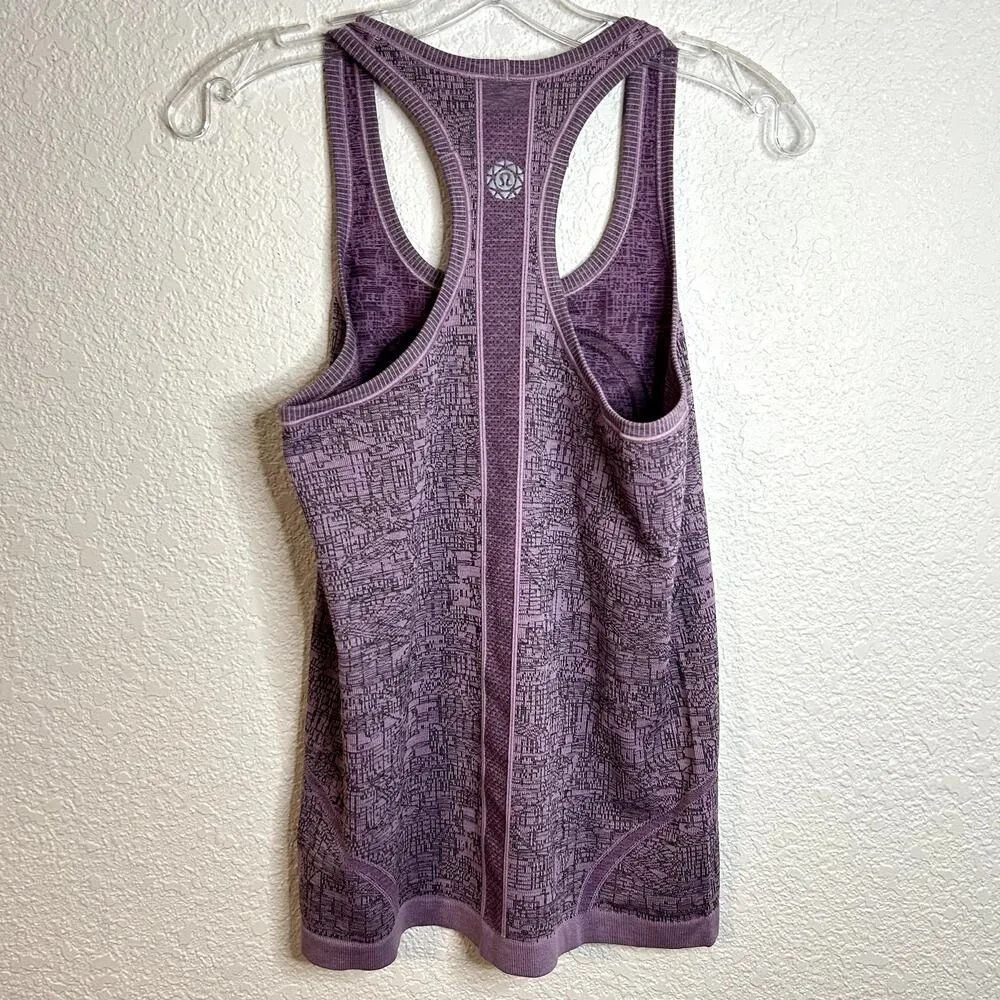 Lululemon Swiftly Racerback 2016 Seawheeze Heathered Lullaby Purple Womens 6 - Image 2