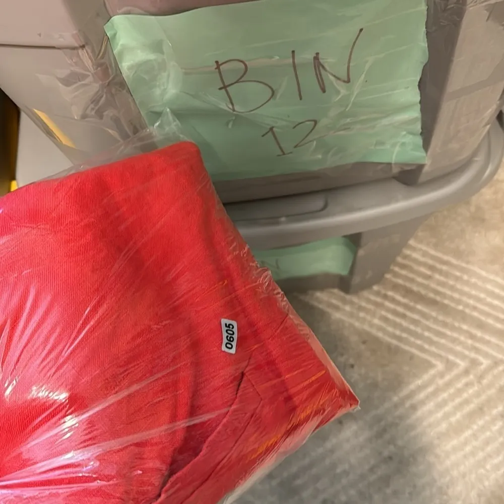 Emerson Fry Red Linen A Line Mod Tank Top Pocket V Neck Clasp Closure XS - Image 15