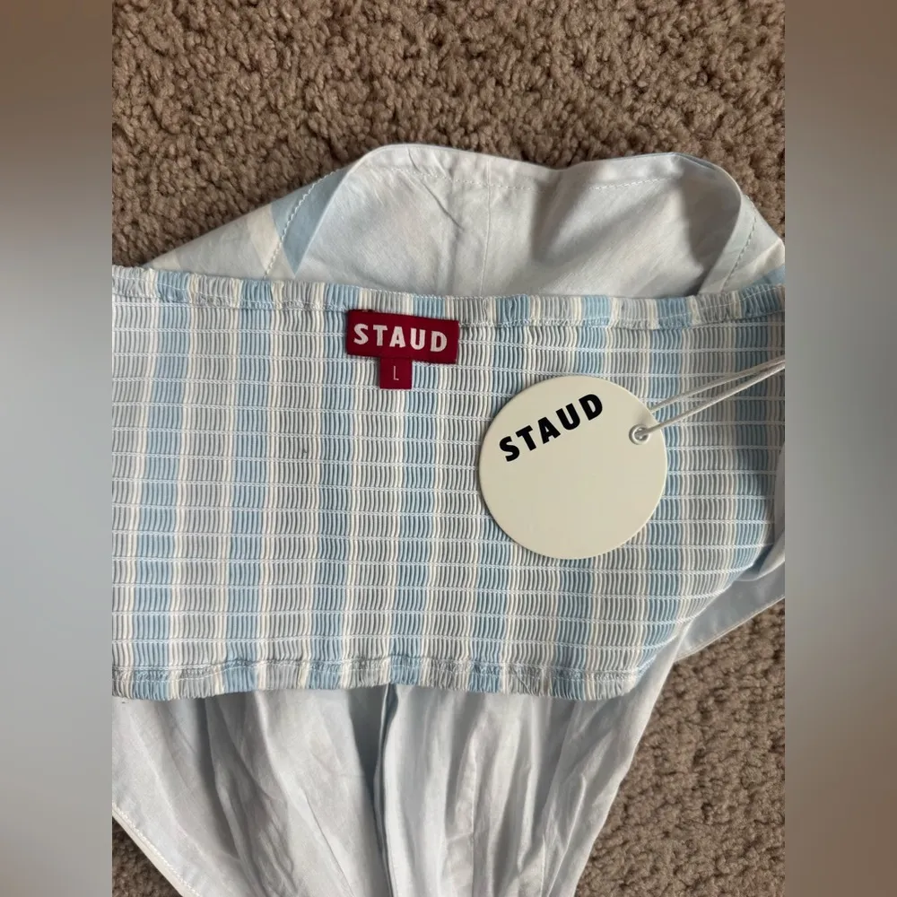 NWT Staud Kai Striped Cotton Halter Top - Image 6