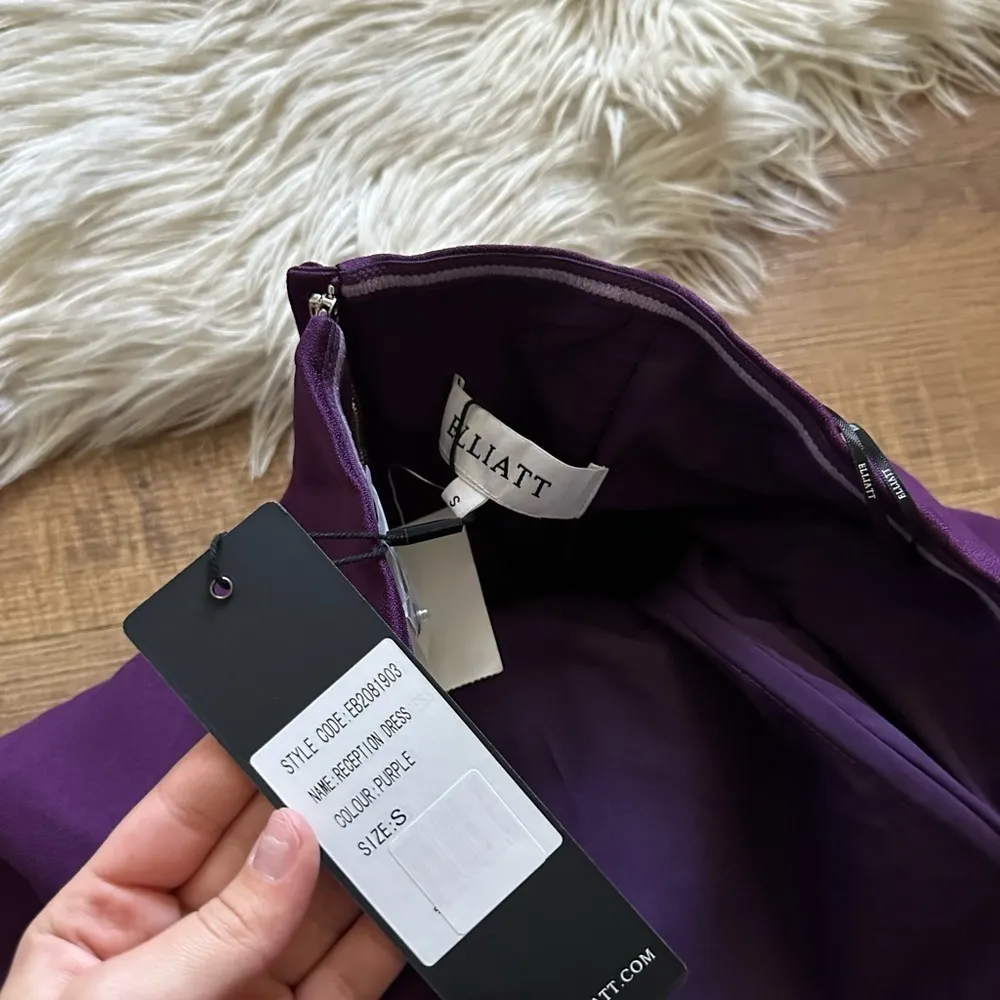 ELLIATT Reception Cascade Ruffle Strapless Cocktail Dress - Image 3