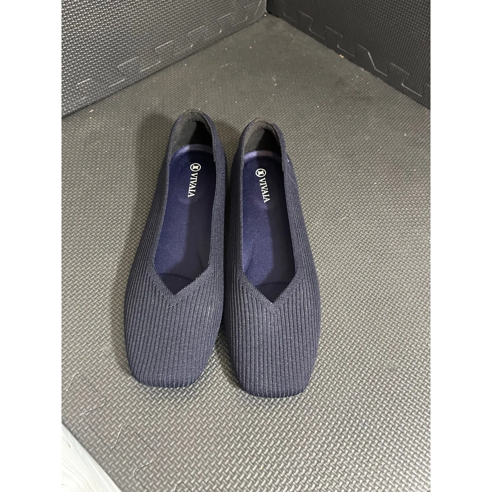 VIVAIA Margot 2.0 Women Flats Slip On Washable Ballet Flats Square Toe Blue 39.5 Size 8.5 - Image 2