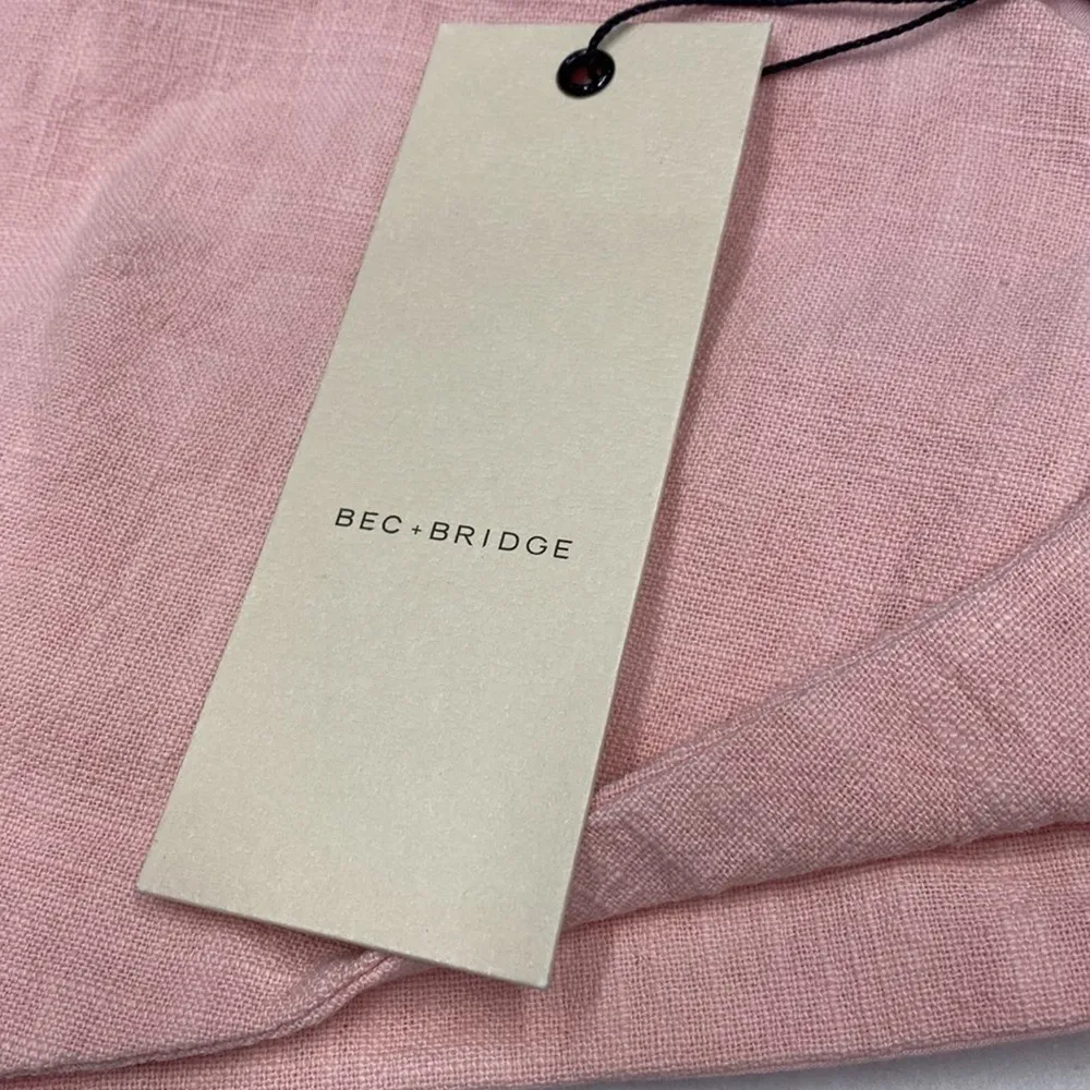 Bec & Bridge Bonnie Cut-Out Crop Top in Peony Pink 10 Womens Cropped Tank  (b14) - Image 3