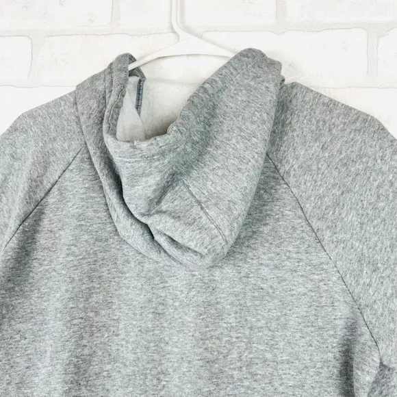 Under Armour Women's Gray Hoodie Pullover‎ Button Up Detail Small - Image 9