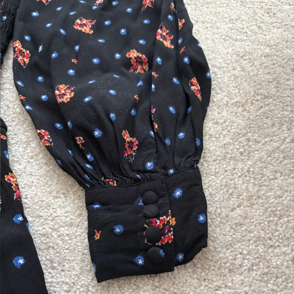 Free People Two Faces Floral Ruffle‎ Tiered Minidress - Image 9