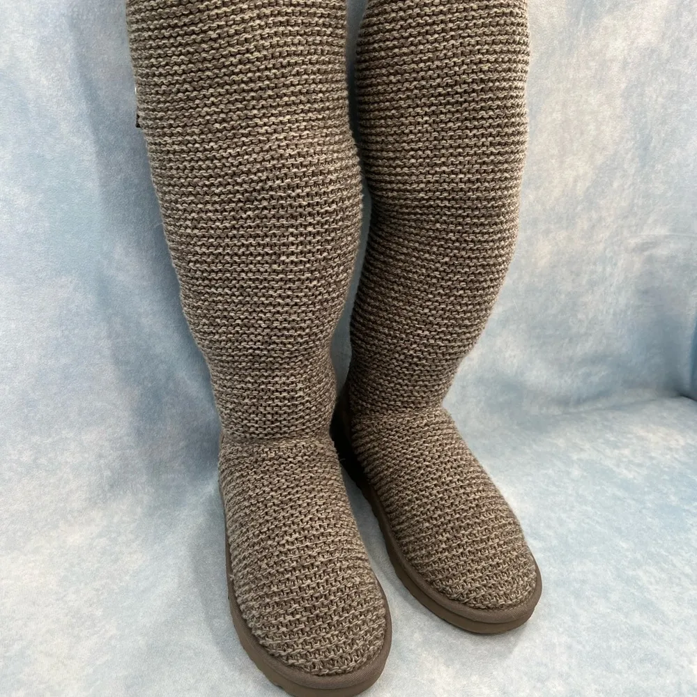 Ugg Cardy Charcoal Sweater Boot 10 - Image 6