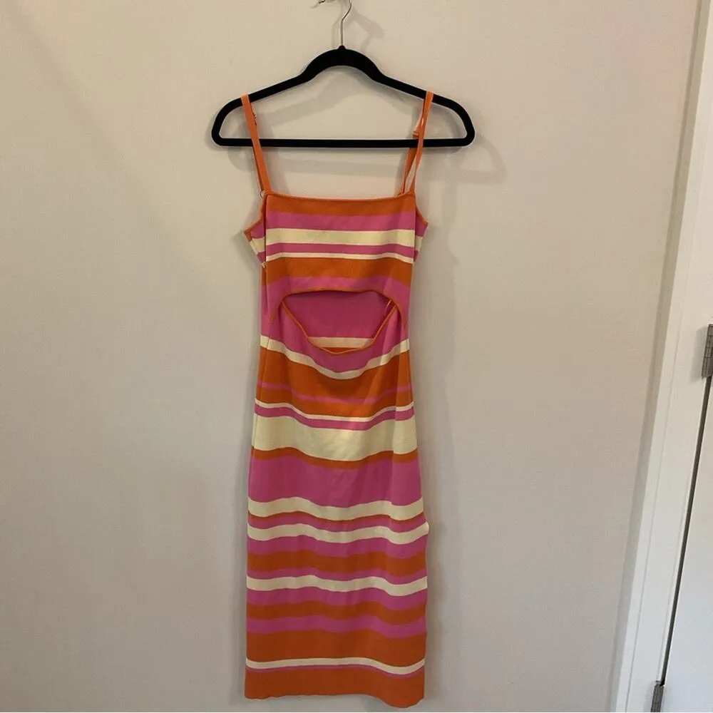 Mable Orange Pink Striped Cut - Image 4