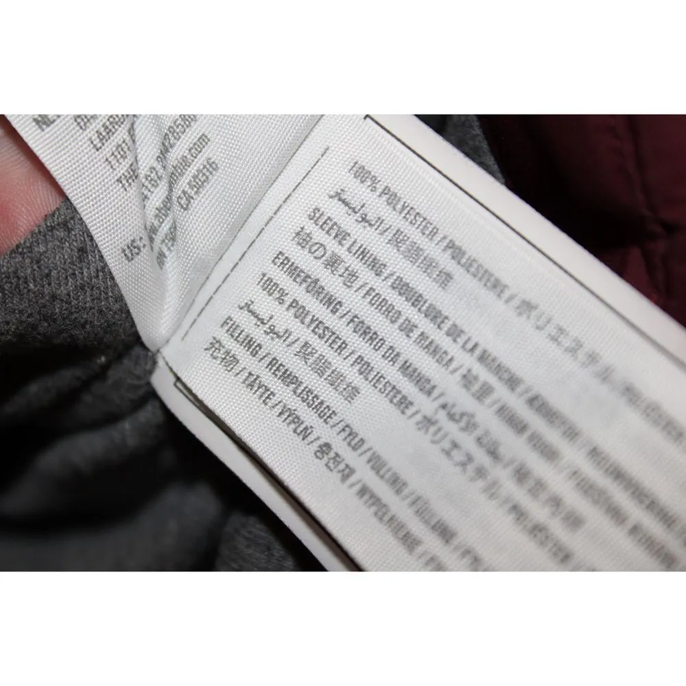 Womens Abercrombie & Fitch Burgundy Red Pink Puffer Coat Ski Snow Jacket Size S - Image 4