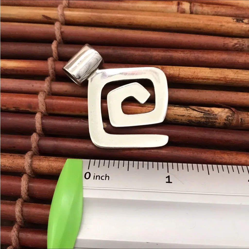 Silpada Sterling Silver Geometric Maze Pendant - Image 5