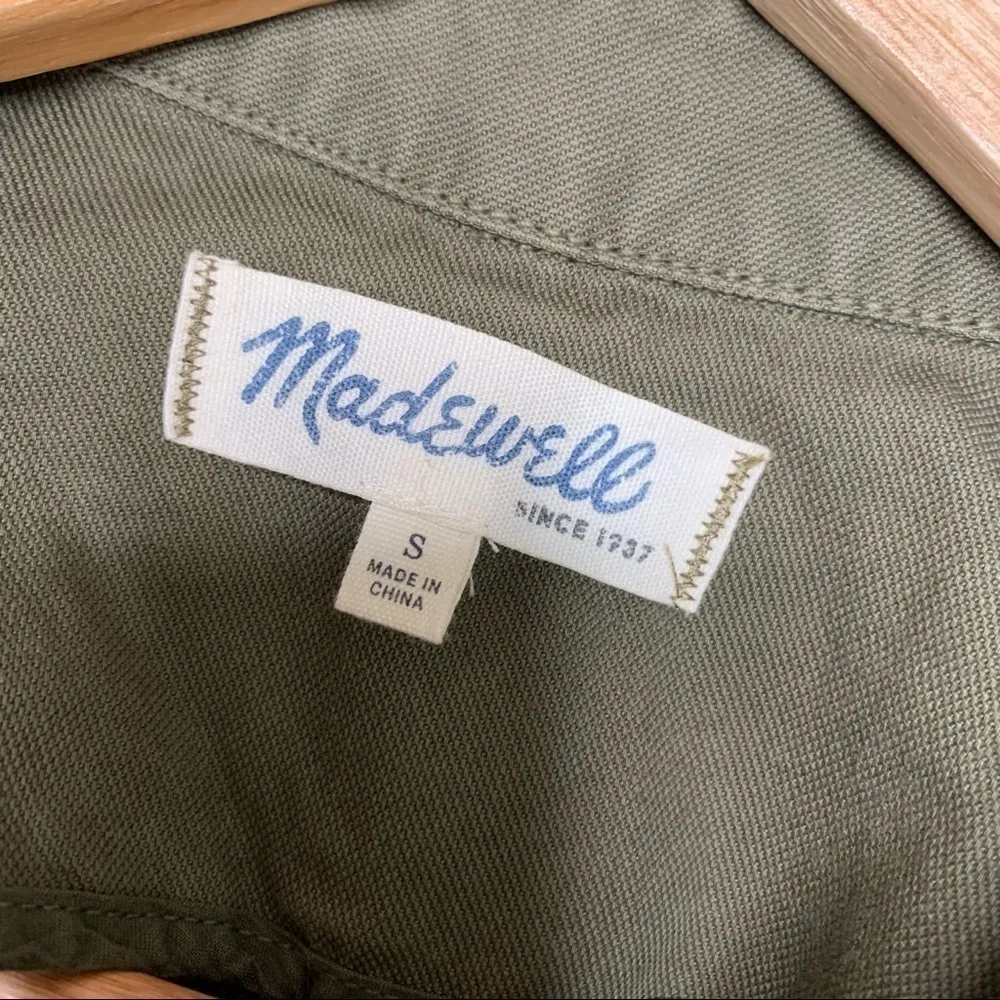 Madewell Oversized Cargo Drawstring Vest Size Small - Image 10