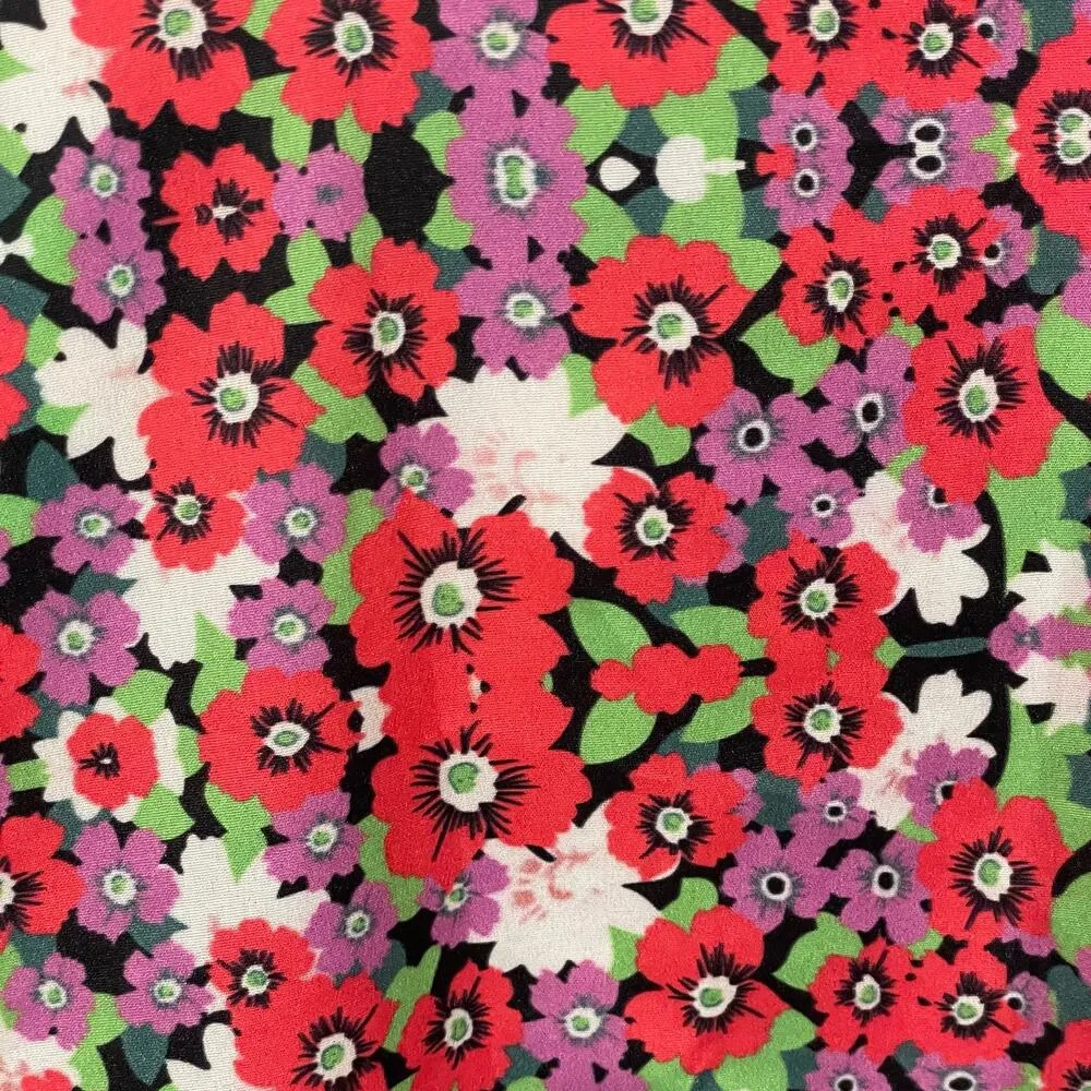 Lulu's Zenia Coral Red Multi Floral Print Cropped Cami Top - Large - Image 7