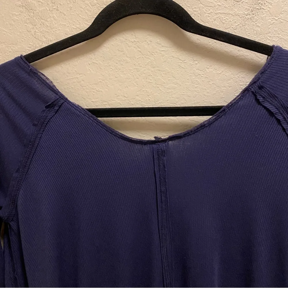 Free People We The Free Tangerine Long Sleeve Tee Size XS In Violet Dusk - Image 9