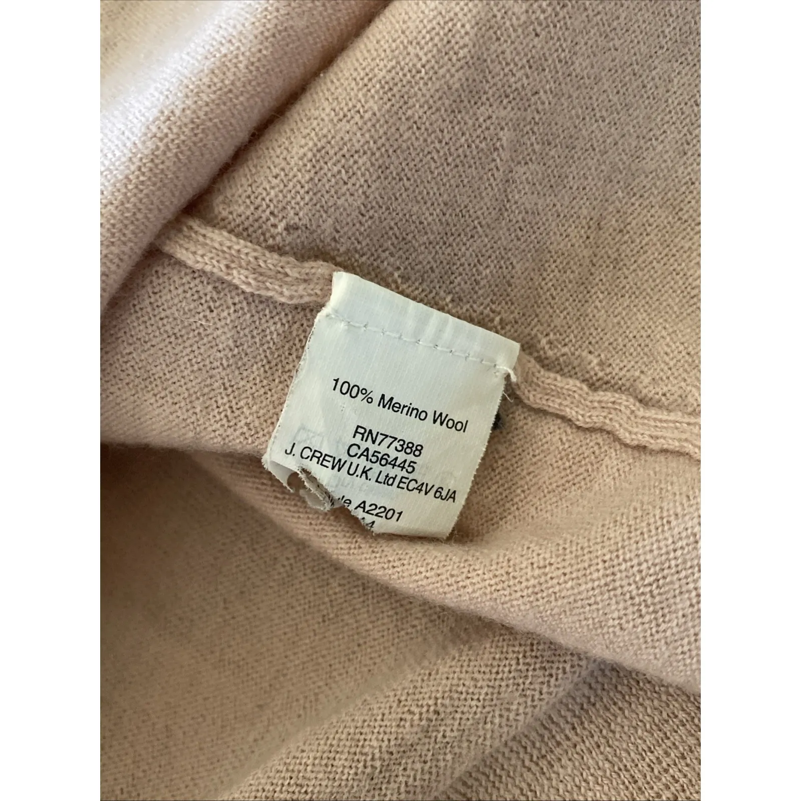 J Crew Womens XS Pink Merino Wool A Line Sweater Embroidery Clean Girl Grandma - Image 7