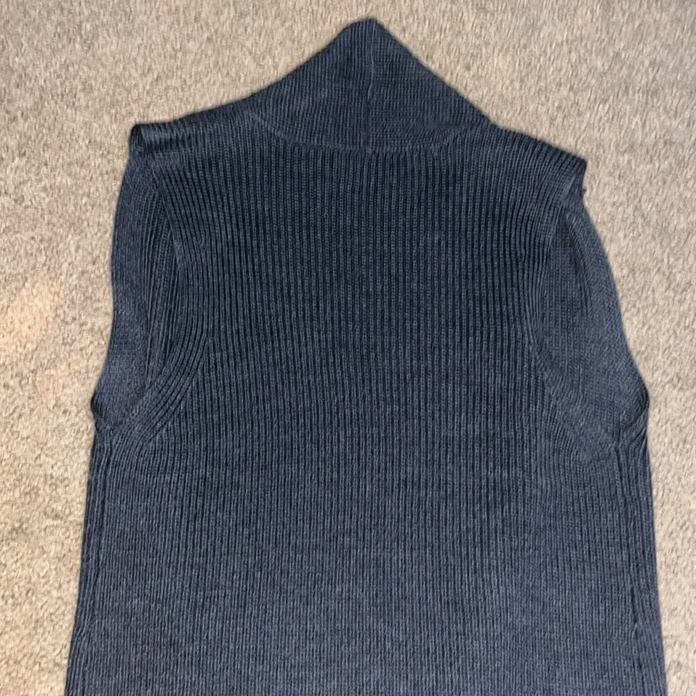 Wilfred Aritzia Dunkirk Merino Wool Long Sweater Vest Duster Ashen Grey Small - Image 8