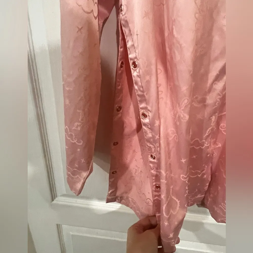 FINAL PRICE Savage X Fenty Satin Sleep Gown Pink Size M - Image 9