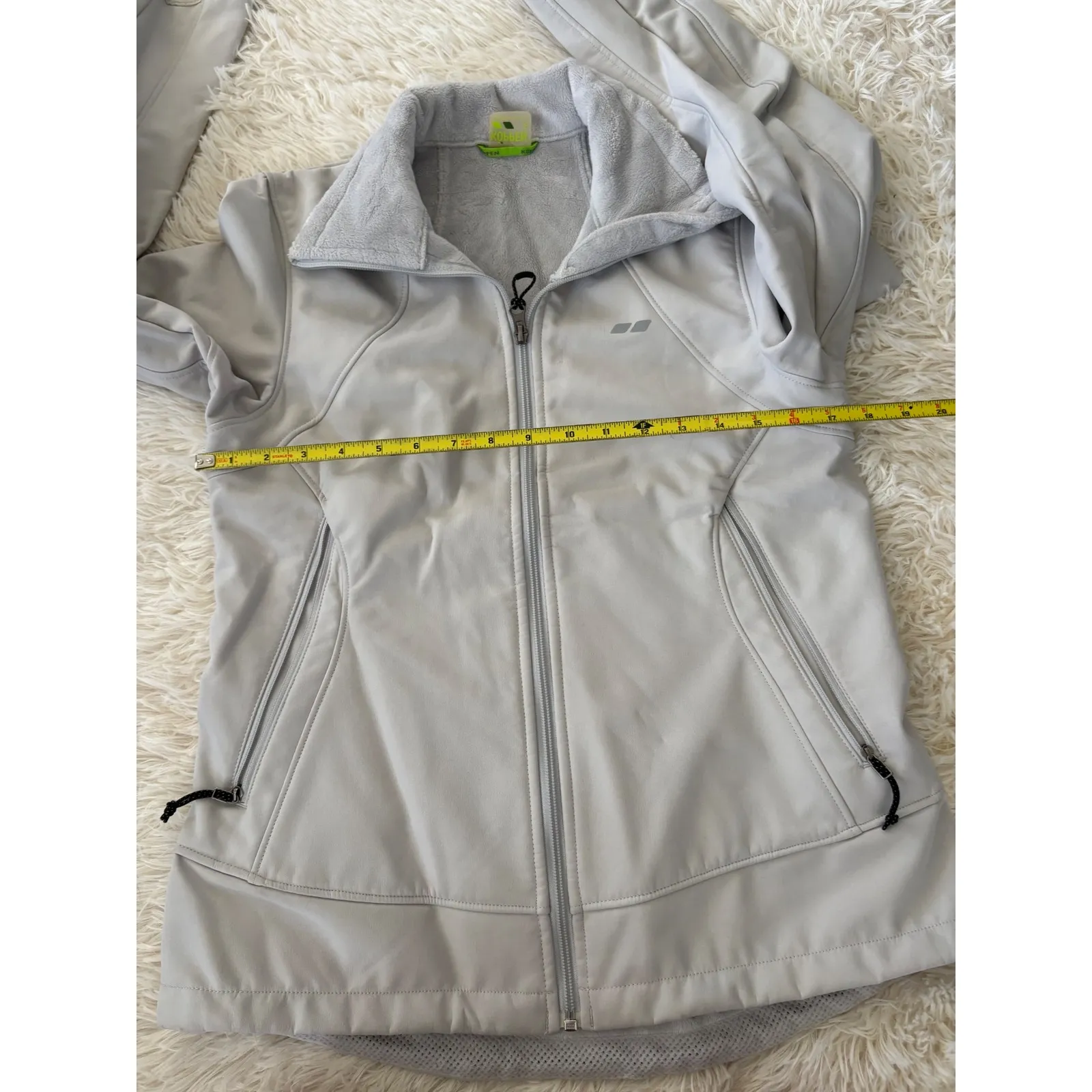 Köppen Women's‎ Active Full Zip Fleece Collar Softshell Jacket Tan - Image 8
