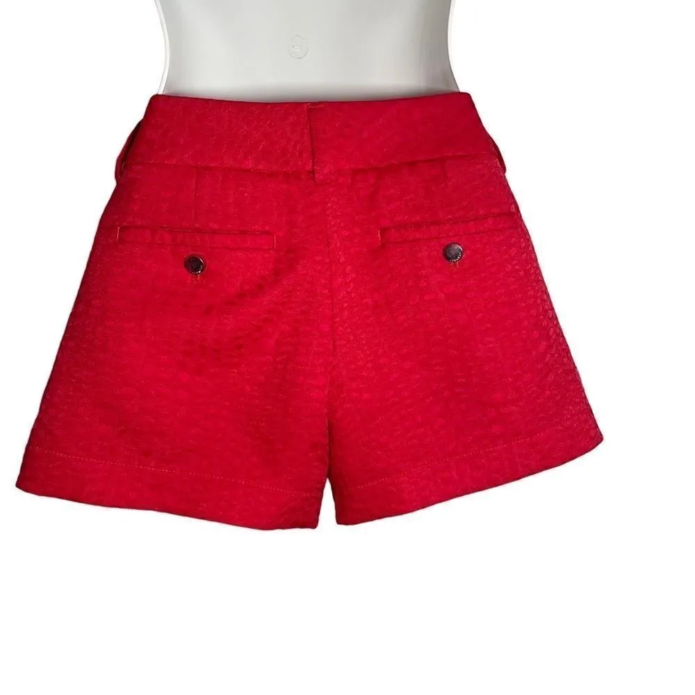 Calvin Klein Textured Belt Loop Shorts Medium Magenta Pink With Pockets - Image 10
