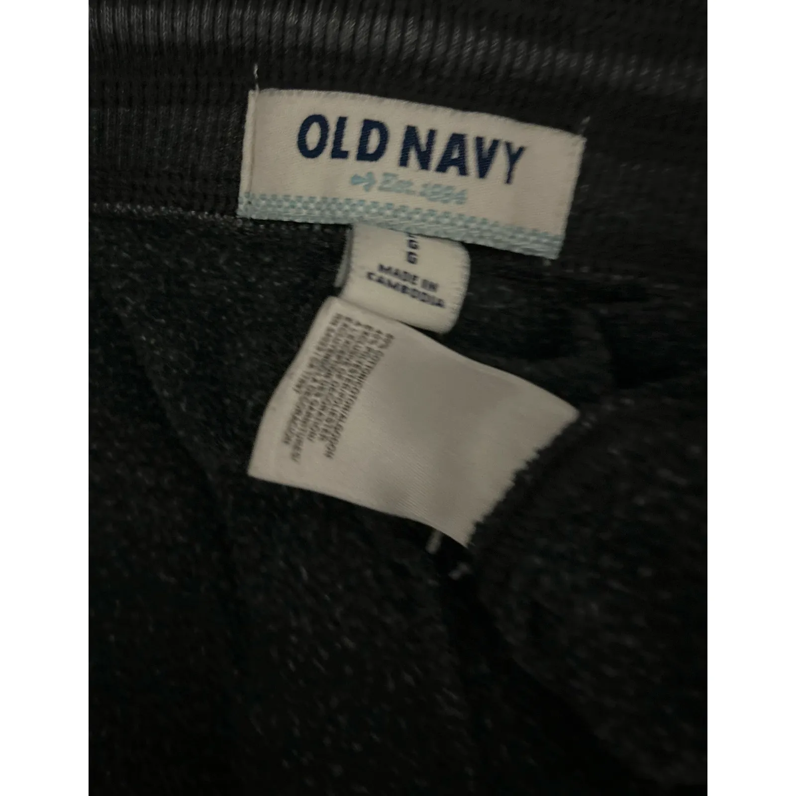 Old Navy Y2K Sweat Pants Womens Gray LG Boot Cut Embroidered Spellout Grunge 00s - Image 8