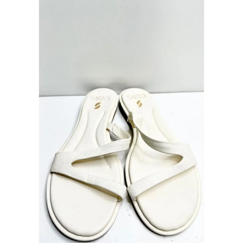 Sarto by Franco Sarto Sandals Womens Size 8 Leather Gwyneth Slip On Shoes - Image 2