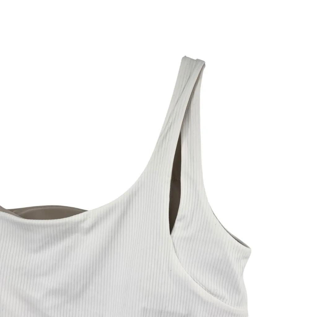 Lululemon Align White Ribbed Tank Top One Shoulder Size 8 - Image 5