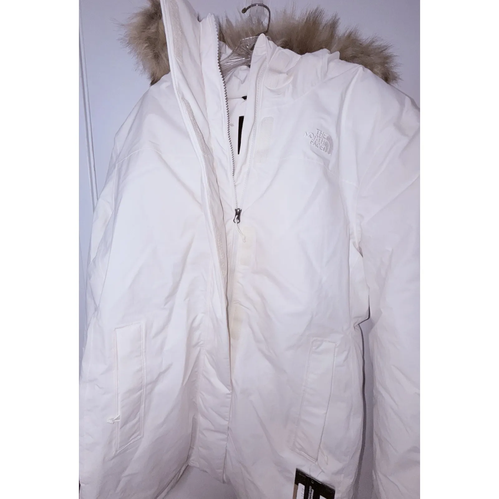 The North Face Arctic Parka Women's Plus Size 2X Down Winter Jacket Cream New - Image 13