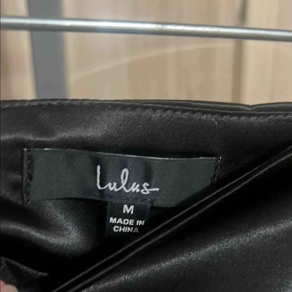 Lulu's Black Mini Pencil Skirt Night Out Size M - Image 2