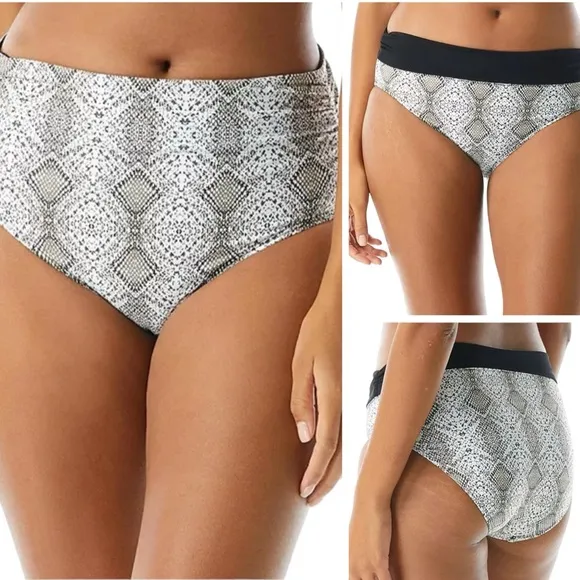 NWT COCO REEF Impulse Rollover Waist High Waisted Bikini Bottoms Size L - Image 2