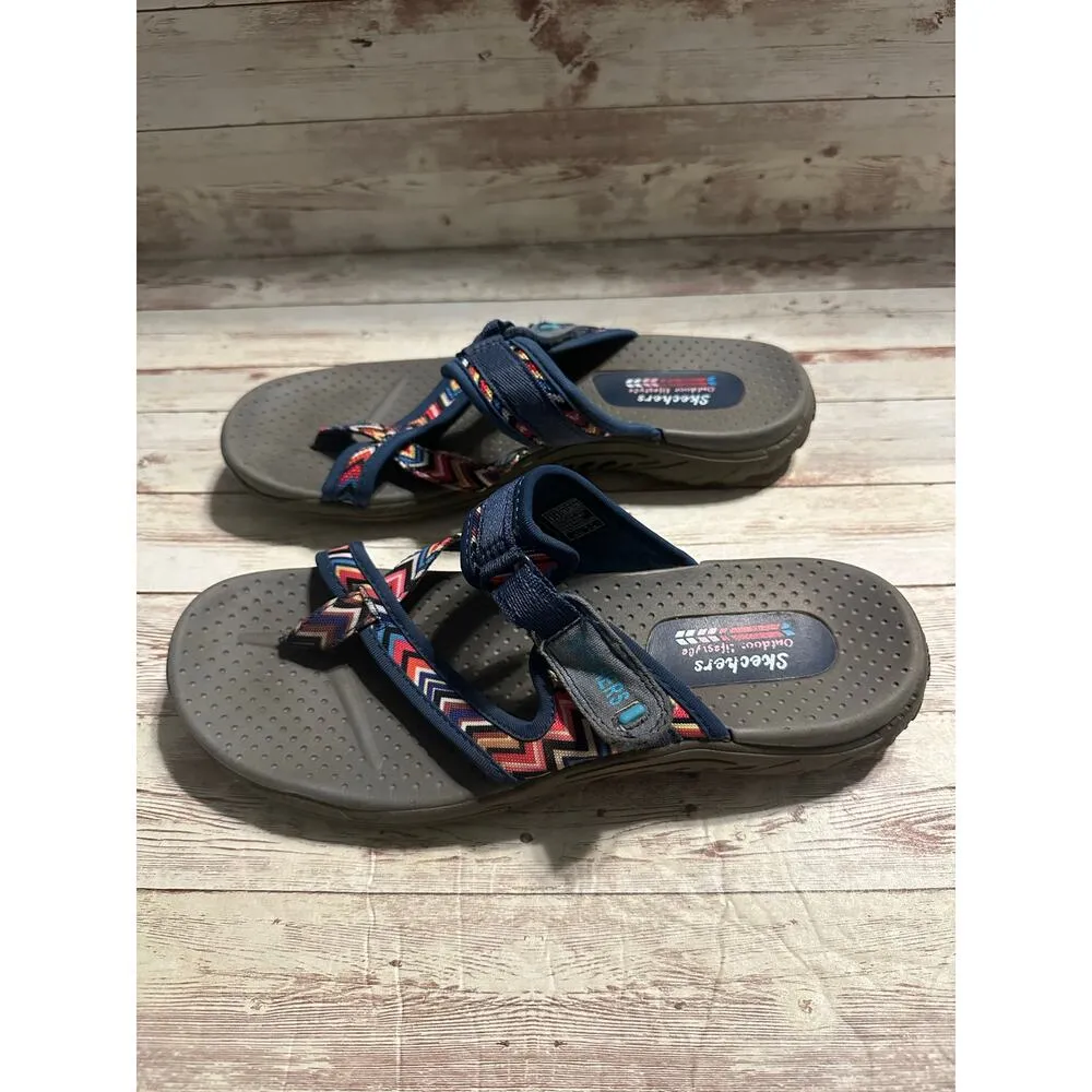 Skechers Outdoor Lifestyle Reggae Zig Swag Sandals Women's Size 9 Flip Flop - Image 4
