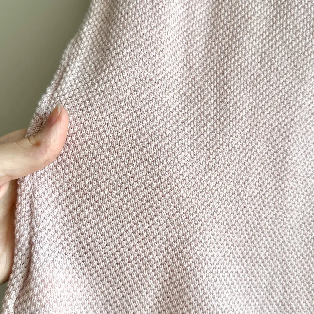 GAP Blush Pink V-Neck Women's Sweater, High-Low Lightweight Knit Sweater, Med - Image 13