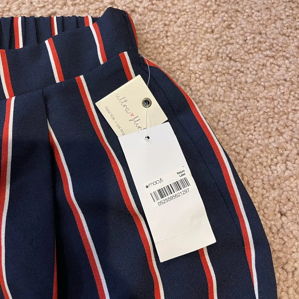 Women's ULTRA FLIRT stripe palazzo wide leg pants - Image 8