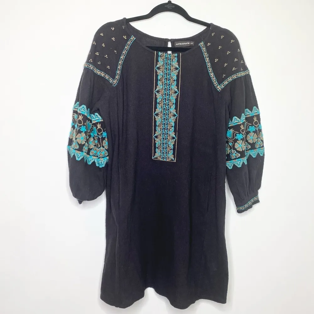 Anthropologie Antik Batik Koti Embroidered Dress - Image 2