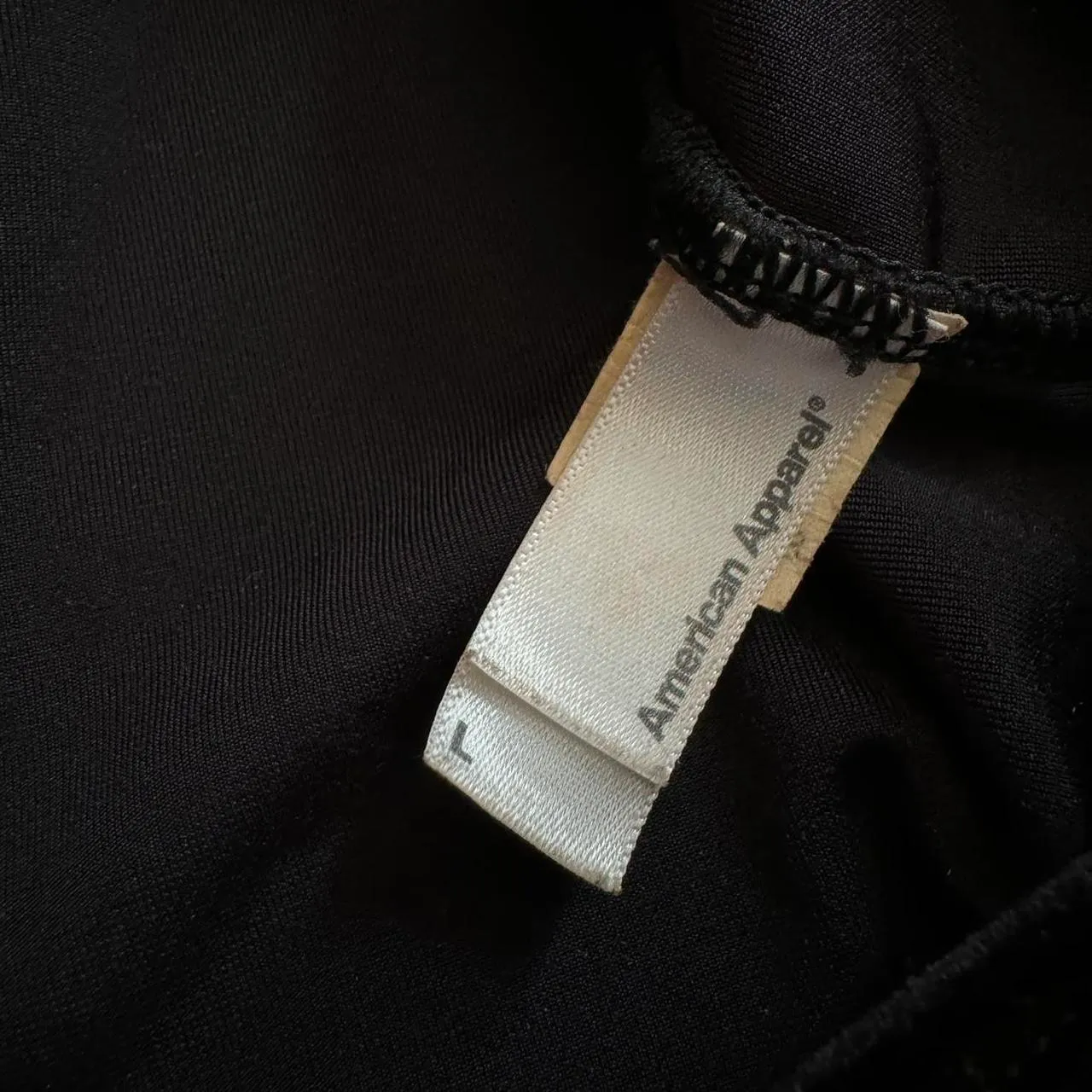 American Apparel Black Velvet Long Sleeve Pencil Dress - Image 3