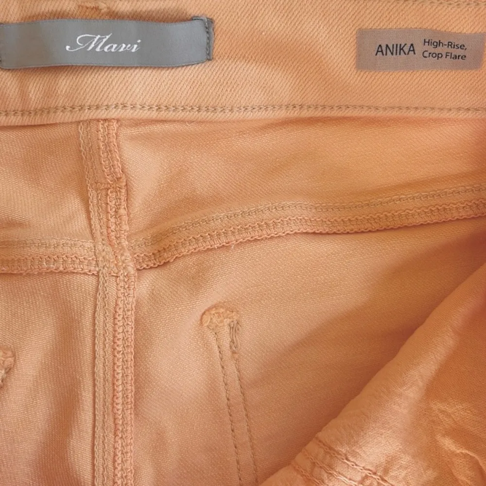 Like New Mavi Anika High Rise Crop Flare Jeans Peach Size 27 - Image 7