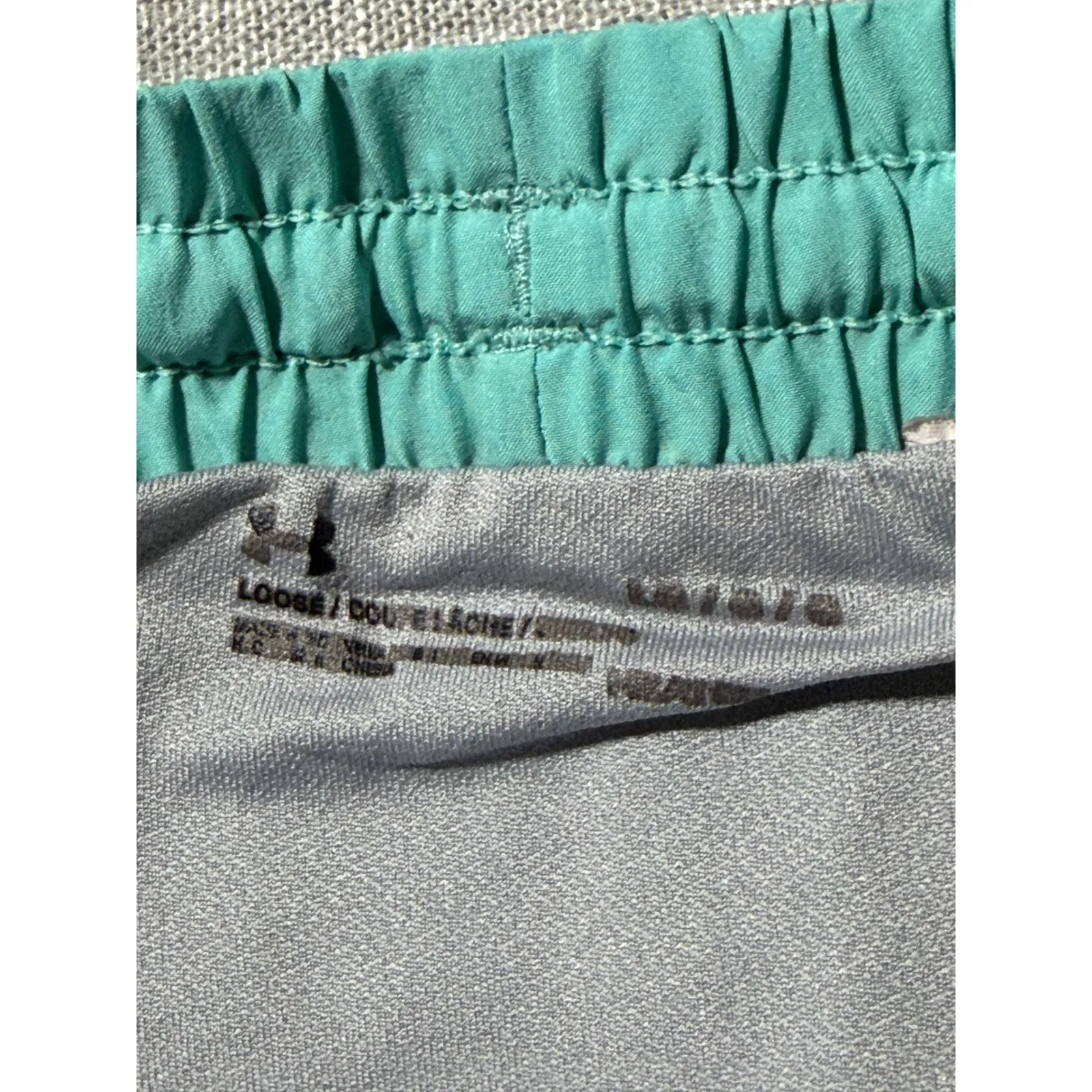 Under Armour Women Teal Running Shorts Loose Fit Athletic Workout Gym Size S - Image 3