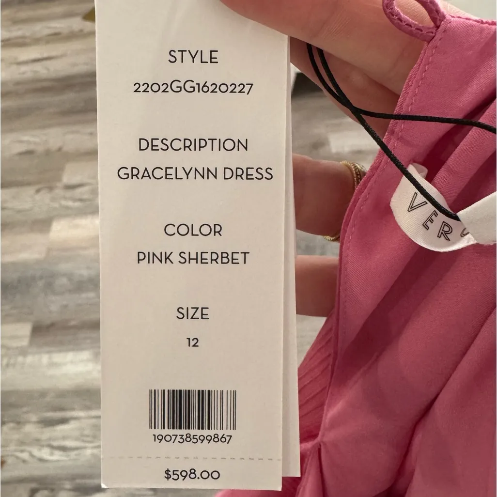 NWT VERONICA BEARD‎ Gracelynn Dress in Pink Sherbet Sz 12 - Image 6