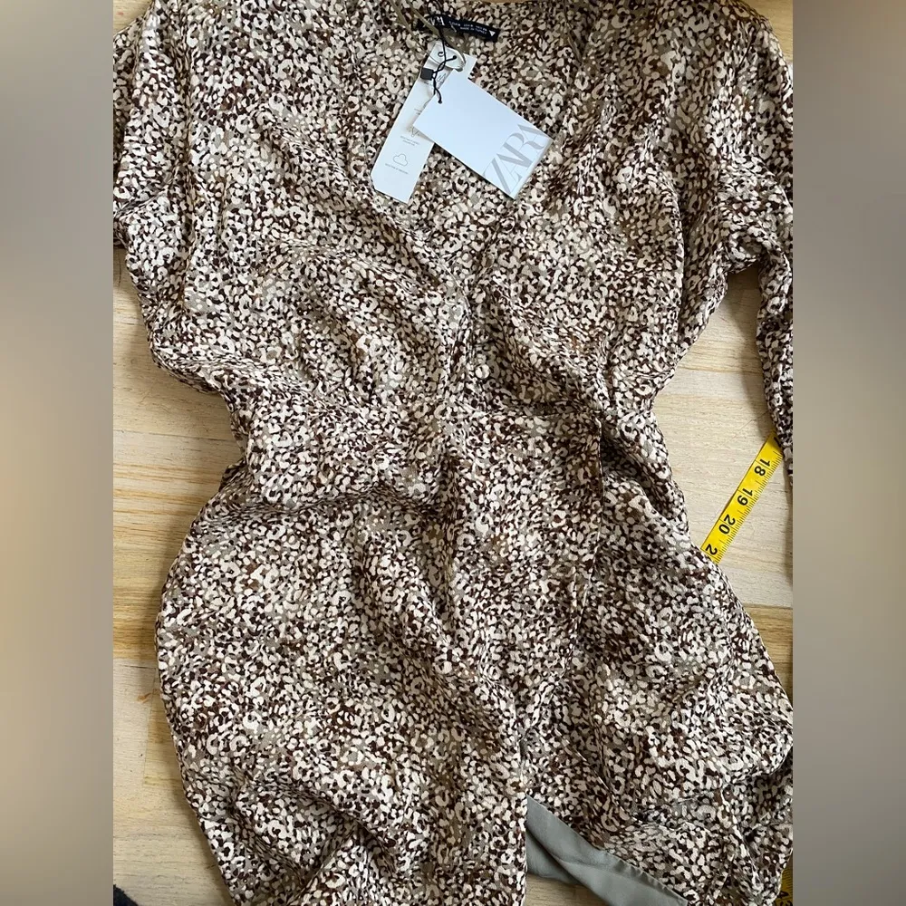 Zara brown printed dress - Image 7