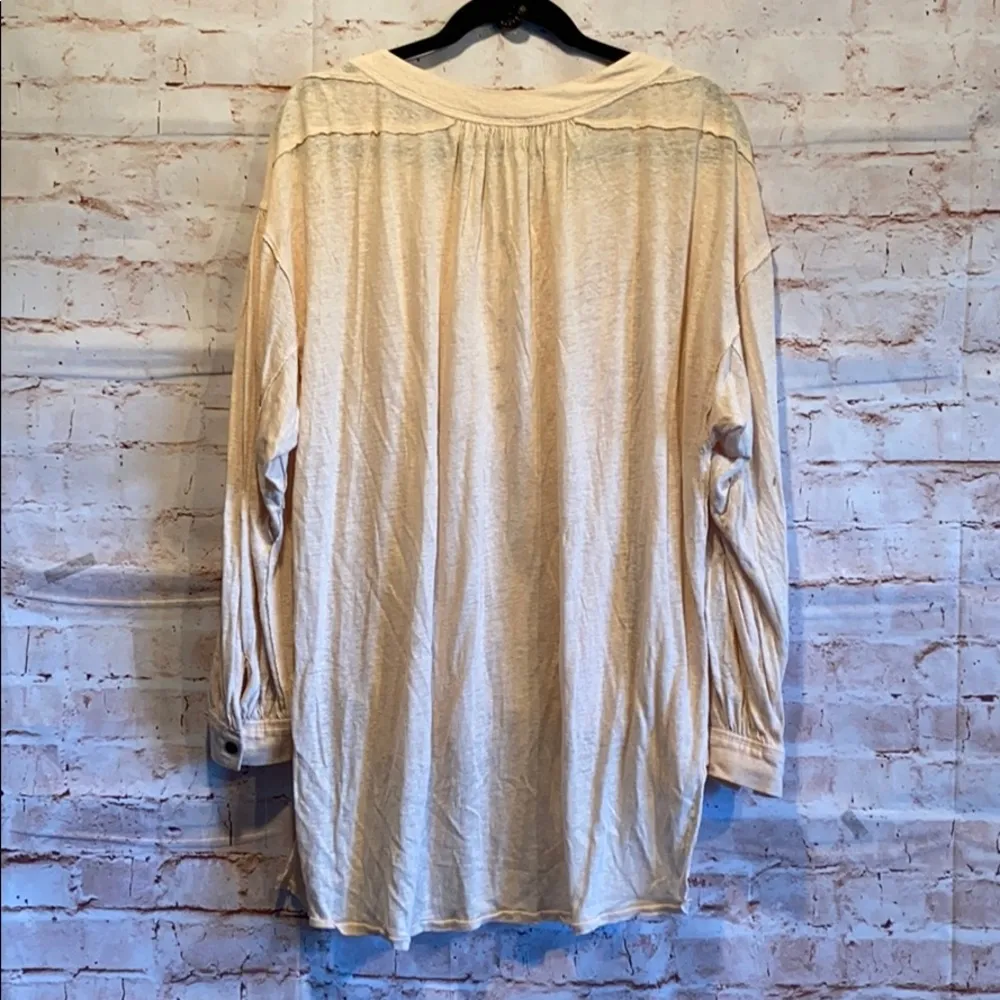 We the free Henley hi low hemline peach oversized - Image 7