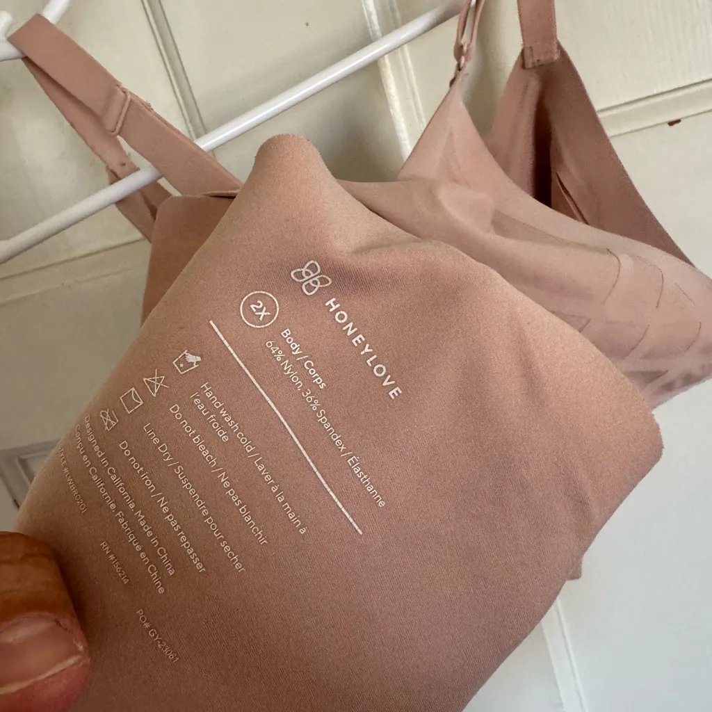Honeylove nude Silhouette wireless bra size 2x - Image 9