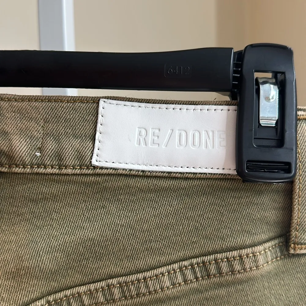 NWT Re/Done 70s High Rise Stove Pipe cropped straight-leg Jeans Button Fly 25 - Image 8