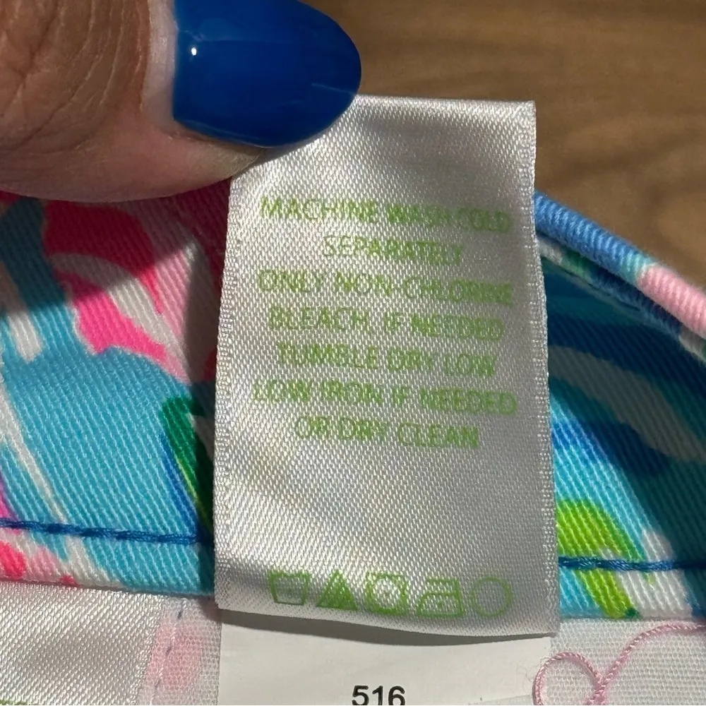 Lilly Pulitzer Women’s Size 12 Zanzibar Blue Buttercup Stretch Shorts Summer NWT - Image 7