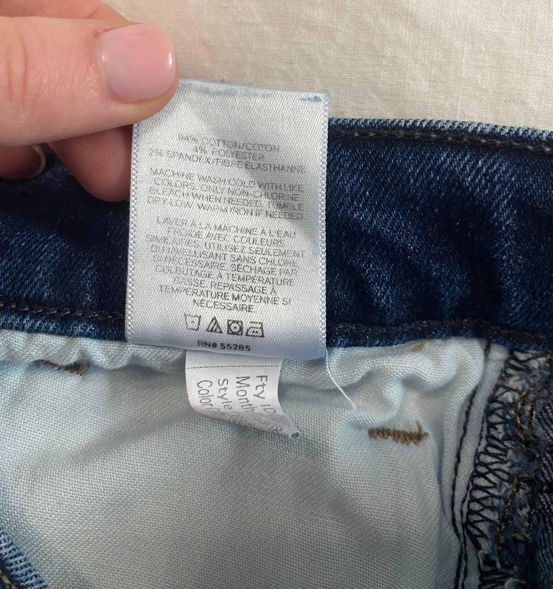 Dark Wash MIDI High Rise Jean Shorts - Image 6