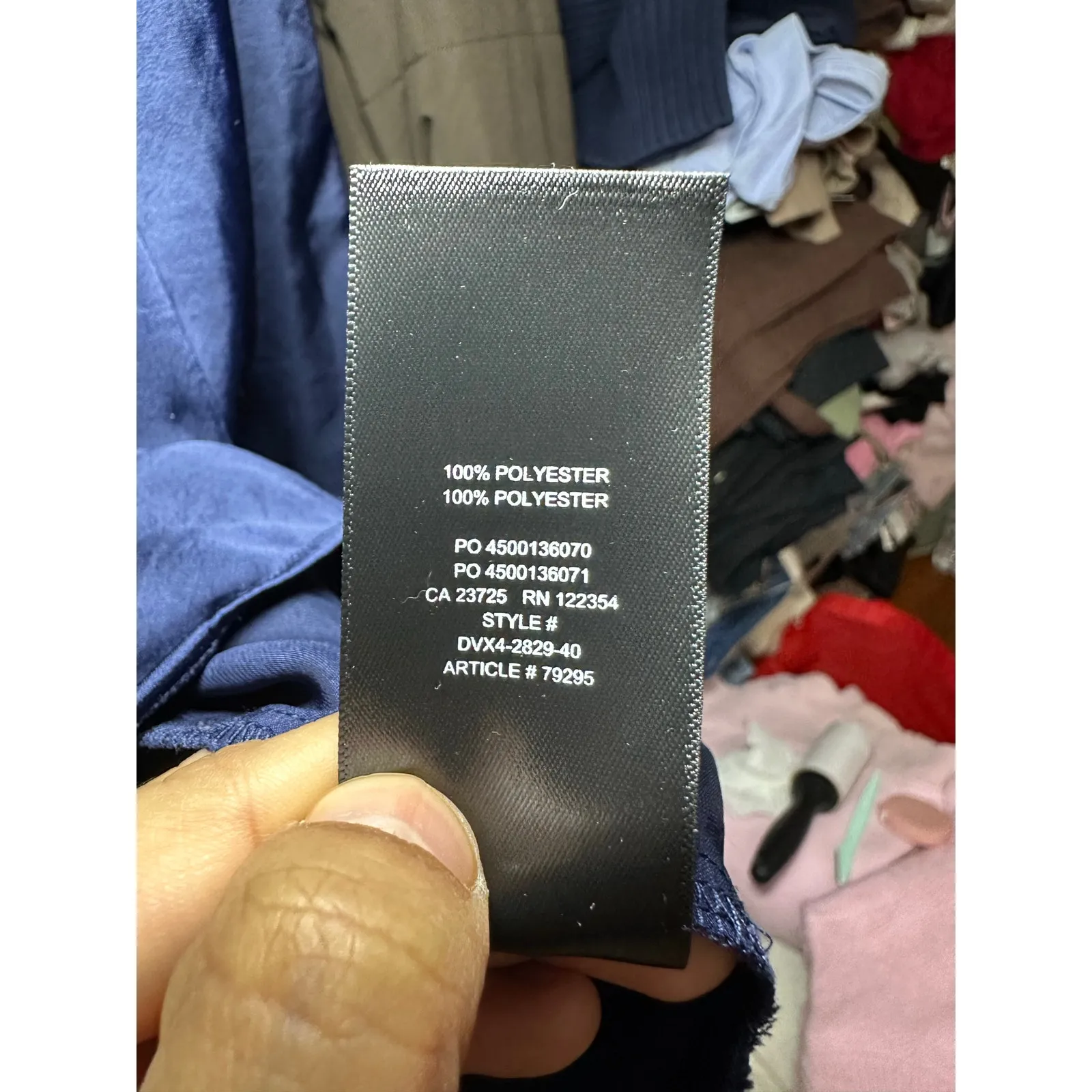 Aritzia Wilfred Relaxed Button Up Shirt Navy Blue Size Medium 79295 - Image 14