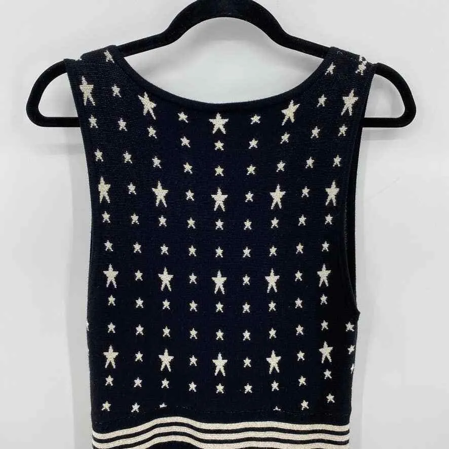 Torrid Sweater Dress Women 1 14/16 1X Black Gold Metallic Celestial Star Print - Image 7