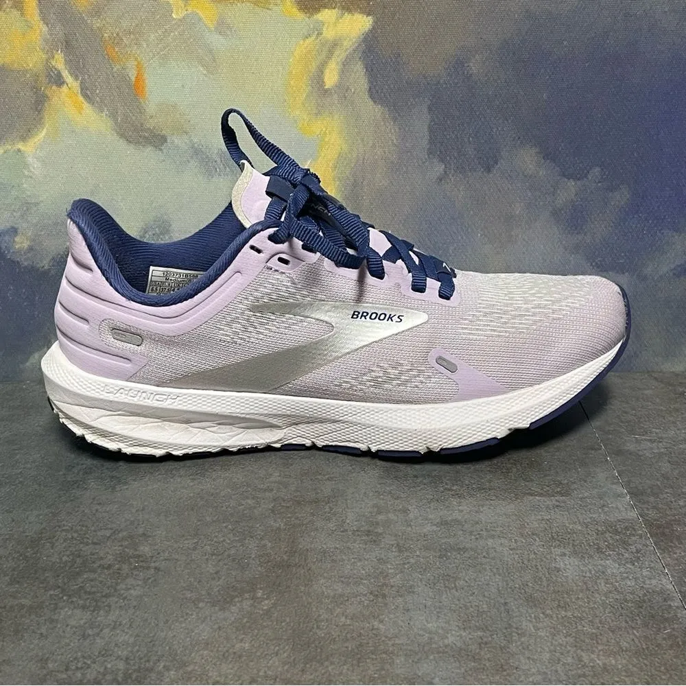 Brooks Launch 9 Lilac & Silver Women's Running Shoes Size 6.5B - Image 12