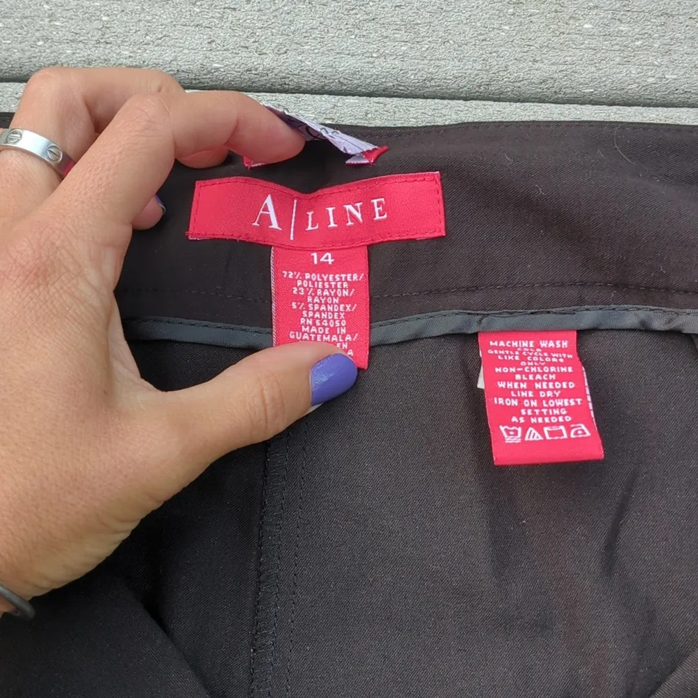 A | Line Cuffed Hem Trouser Pants - Image 6