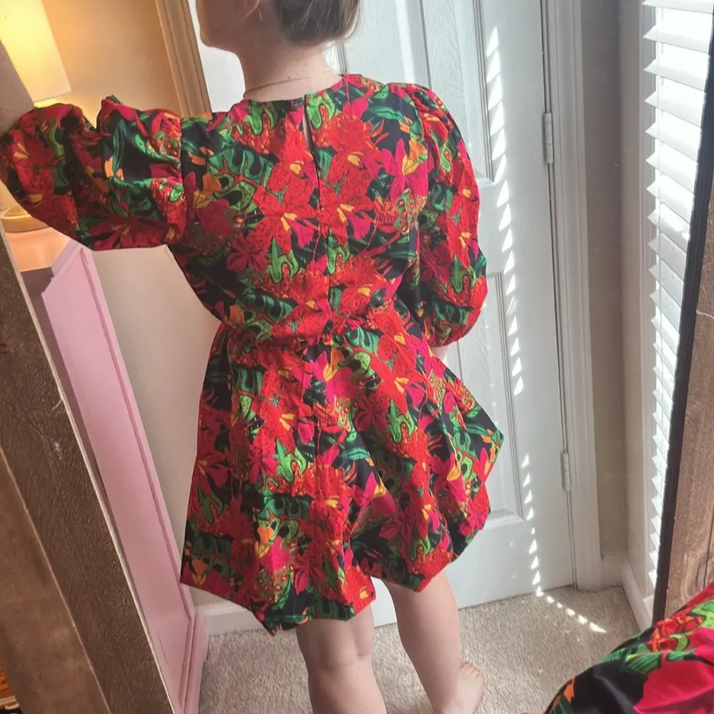 Tropical Bubble Hem Dress - Image 3