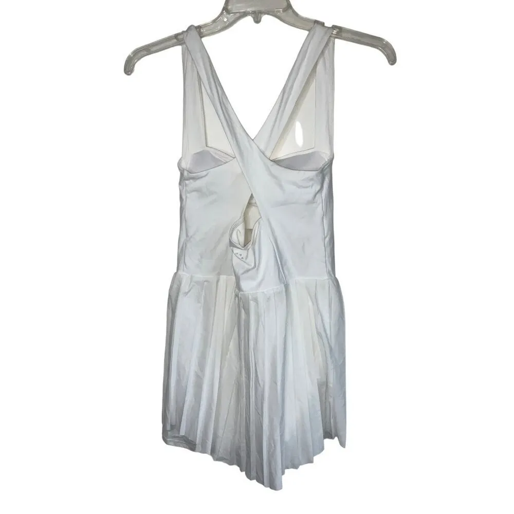 Varley Carina Dress in White Large New Womens Athletic Shorts - Image 5