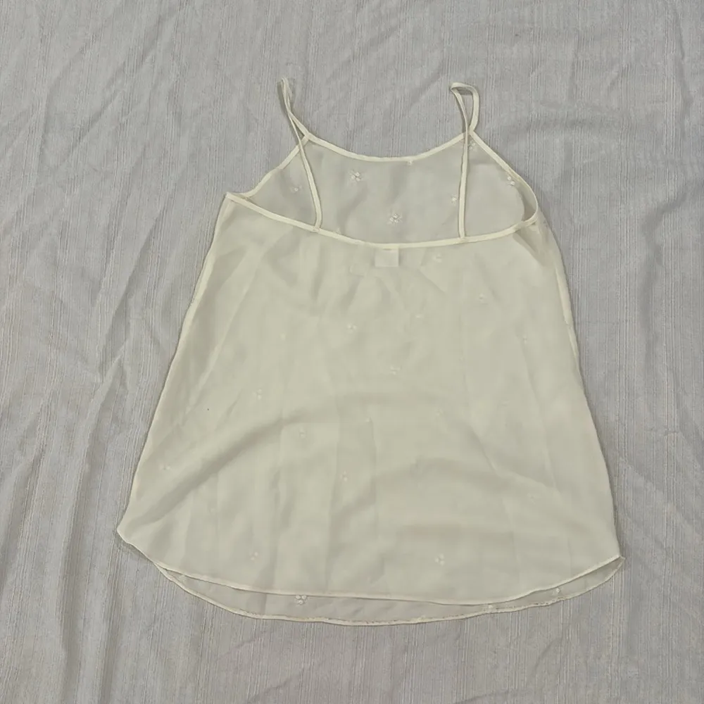 Vintage Gilligan & O’Malley Embroidered Sheer Slip Pink - Image 2