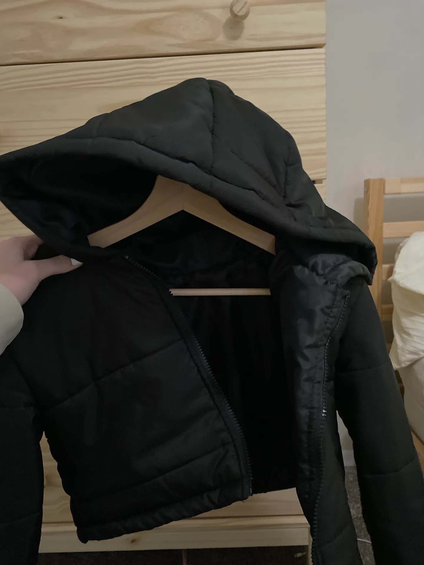 SheIn Black Puffer Jacket - Image 3