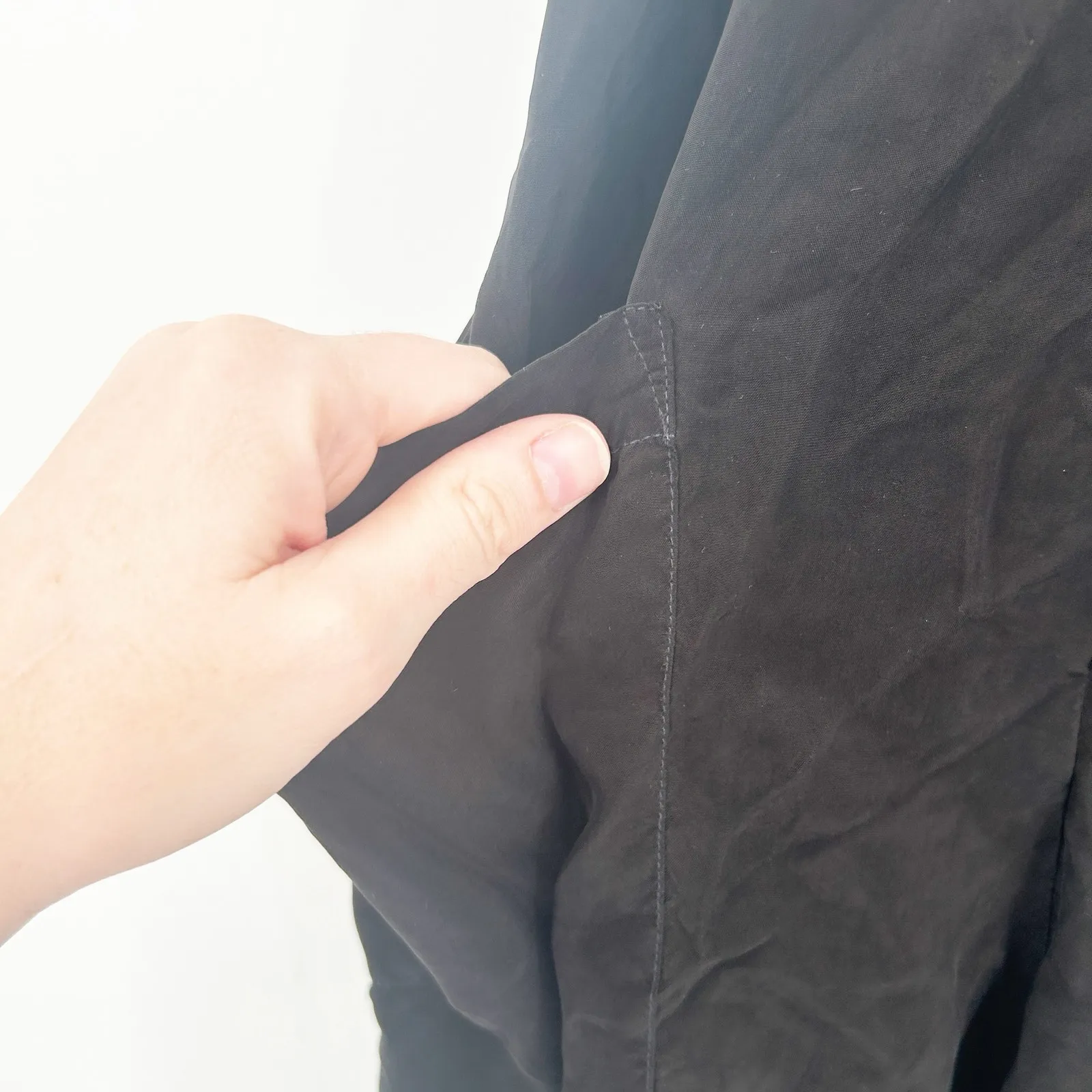 Stateside Womens‎ Cupro Tie Back Vacation Chic Wide Leg Jumpsuit Size XS Black - Image 7